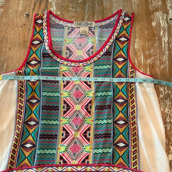 Flying Monkey Colorful Geometric Tank Top - Picture 9 of 12